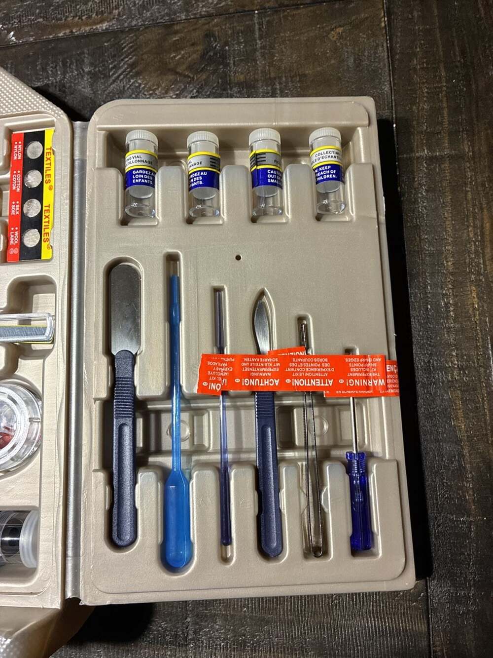 Micro-Science Complete Microscope Set Blue Die-Cast - Picture 5 of 6